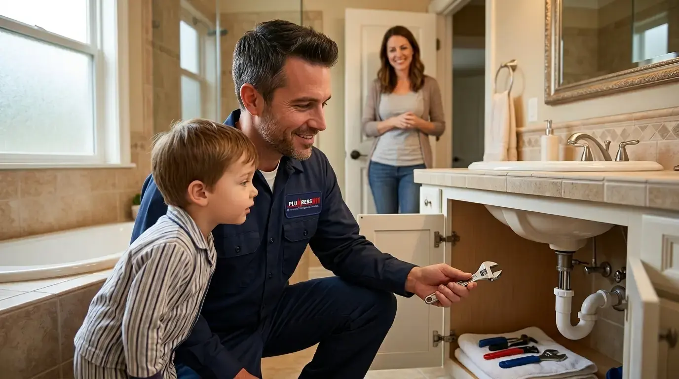 Licensed plumber at work in Prospect Heights, IL